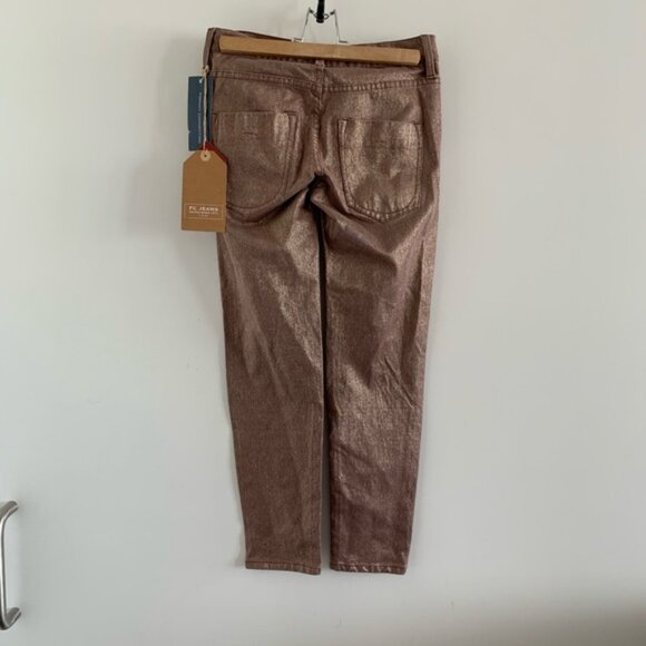 NWT French Connection metallic skinny pants - Picture 2 of 3